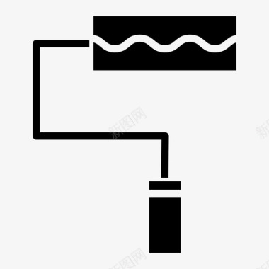 美术培训教材油漆辊艺术美术图标图标