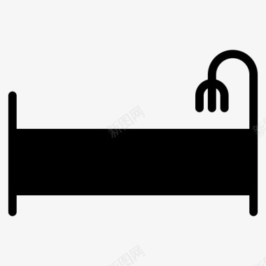 婴儿卧室儿童睡眠图标图标