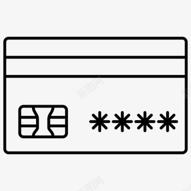 借记卡卡pin信用卡信用卡pin图标图标