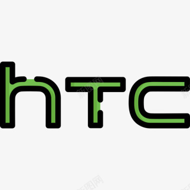 欧式建筑线条HTC技术标识线条颜色图标图标