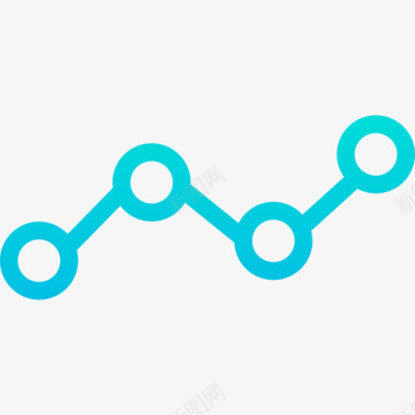 折线图折线图大数据3渐变图标图标