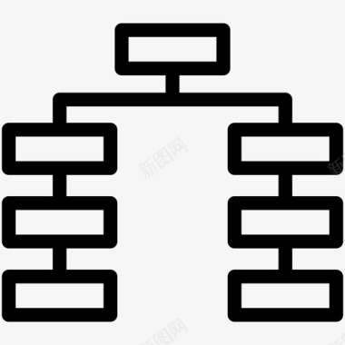 模型数据分析图表流程图层次结构图标图标