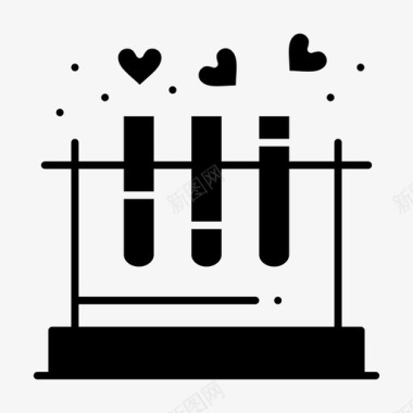 情人节促销方案爱管心实验室图标图标