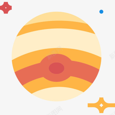 木星宇宙28平坦图标图标