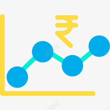 上升折线图折线图业务239扁平图标图标