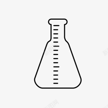 量瓶玻璃器皿实验室仪器图标图标