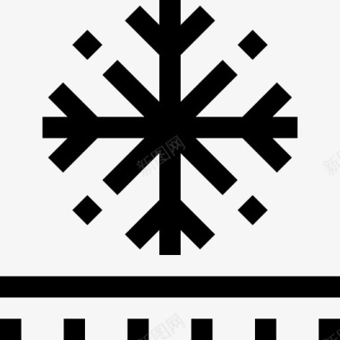透明雪花雪花缝纫面料和儿童直线图标图标