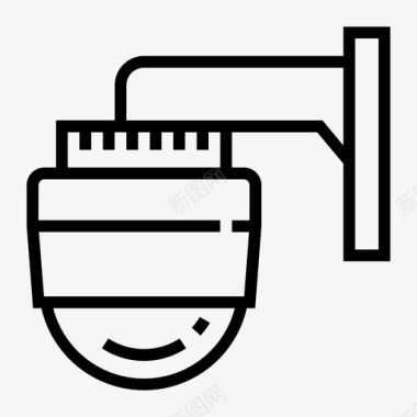 摄像闭路电视摄像机城市元素图标图标