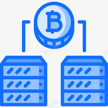 互联网区块链区块链区块链3蓝色图标图标