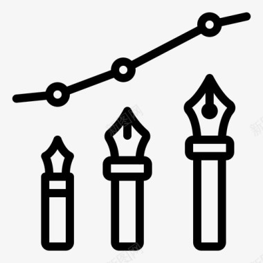 成长中成长技能图形笔图标图标