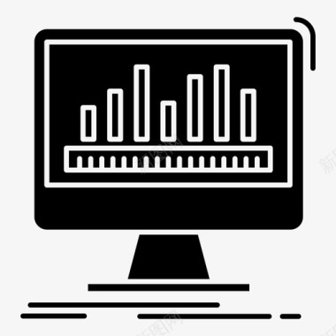 财经数据报告分析仪表板图标图标