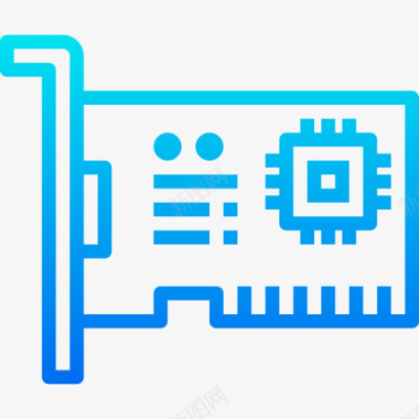 计算机接口网络接口卡计算机硬件2梯度图标图标