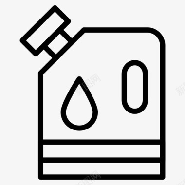 卡通油桶汽油桶甘蔗图标图标