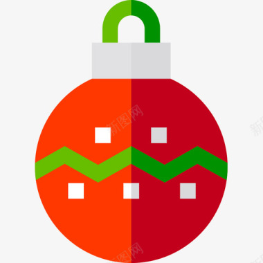 圣诞雪人圣诞饰品144扁平图标图标