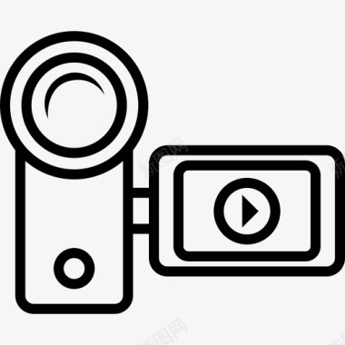 便携式摄像机胶卷视频图标图标