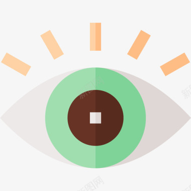 眼睛纹理眼睛造型艺术3平面图标图标
