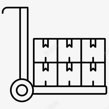 纸巾包装交货包装运输图标图标