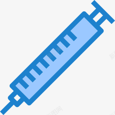 蓝色定位图标注射器保健32蓝色图标图标