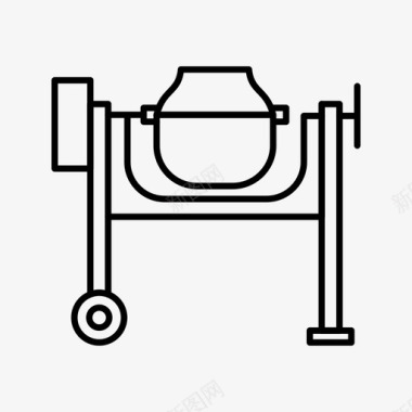水泥车子水泥搅拌施工17施工图标图标