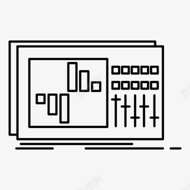 儿童制作控制面板均衡均衡器图标图标