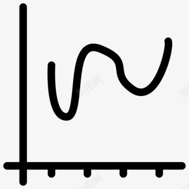 分析矢量图曲线图表统计图标图标