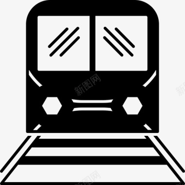 火车旅客运输图标图标