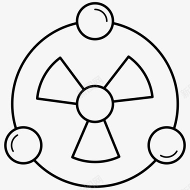 厂房生产核能电力工业能量学图标图标