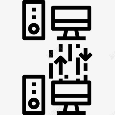 接金币连接通信连接3线性图标图标