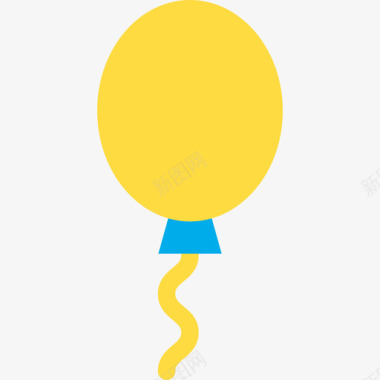 气球庆祝5扁平图标图标