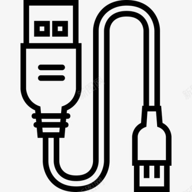 声波线usb线充电器数据图标图标