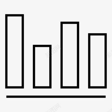 报表数据分析直方图数据分析清晰图标图标