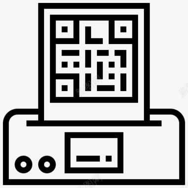 扫描仪代码应用程序数字图标图标