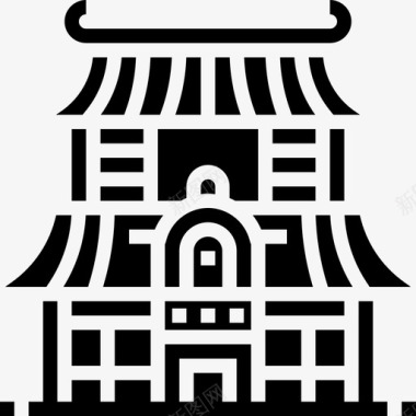 寺庙日本26雕文图标图标