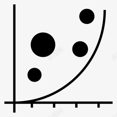 统计曲线数据图标图标
