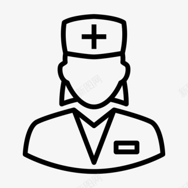 护士医生化身护士图标图标