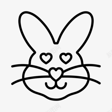 复活节彩蛋兔子复活节装饰复活节彩蛋图标图标