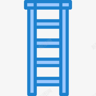 梯子结构90蓝色图标图标