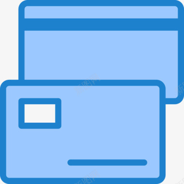 信用卡essentialsmarketingonline3蓝色图标图标