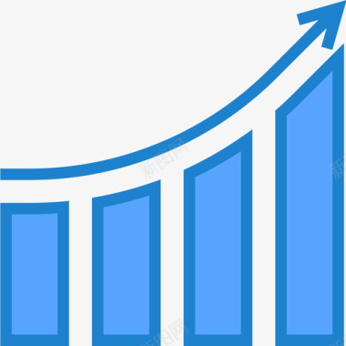 司法图表蓝色增长图表3蓝色图标图标