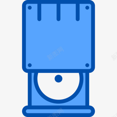 Cd复古小工具6蓝色图标图标