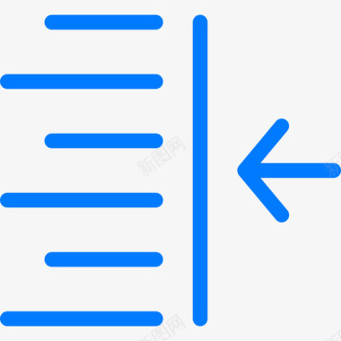 蓝色的6缩进对齐6蓝色图标图标