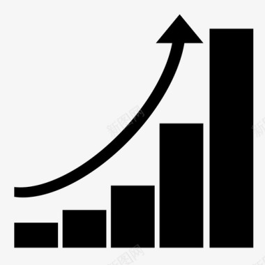 增长增长图表指数增长图标图标