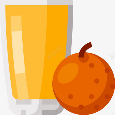 鲜榨果汁果汁食品饮料无糖饮料图标图标