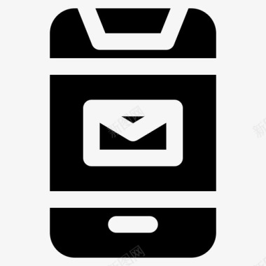 消息智能手机通信电子邮件图标图标