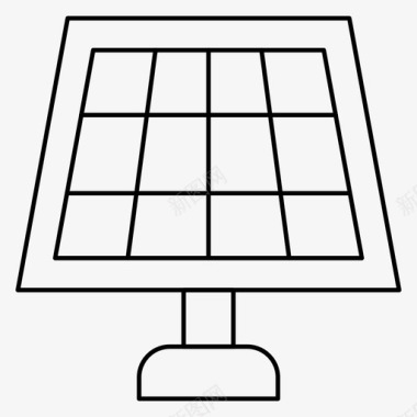 木质面板太阳能生态能源图标图标