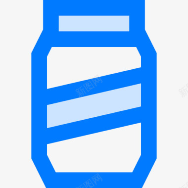 罐饮料11蓝色图标图标