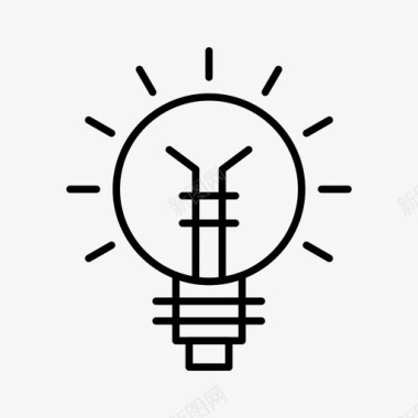 灯泡电器创意图标图标