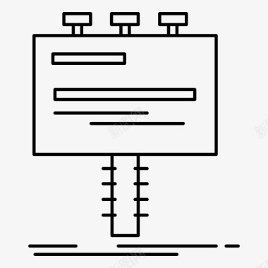 广告牌广告促销图标图标