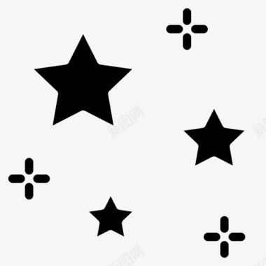 天空夜空星星图标图标