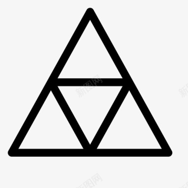 三角形游戏triforce图标图标